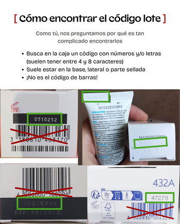 Cómo encontrar el código lote